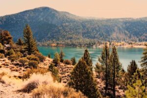 June Lake in Mammoth from above