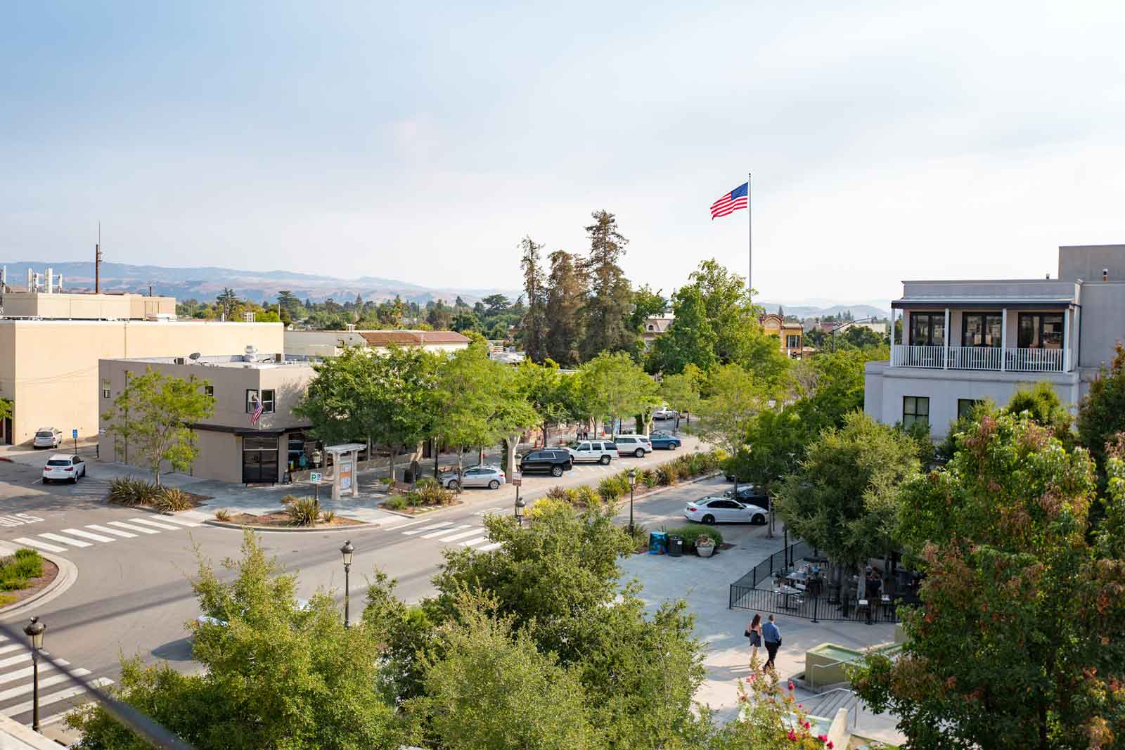 Livermore Aerial Downtown Livermore