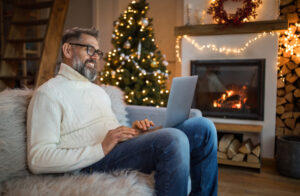 Mature Man Working From Home