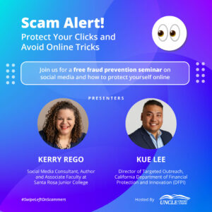 Scamalert! Fraudseminar Digitalsnippet Bankhead600x600